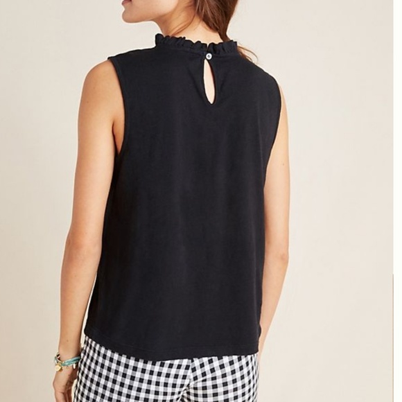Black Reptilian Sleeveless Top main image 1